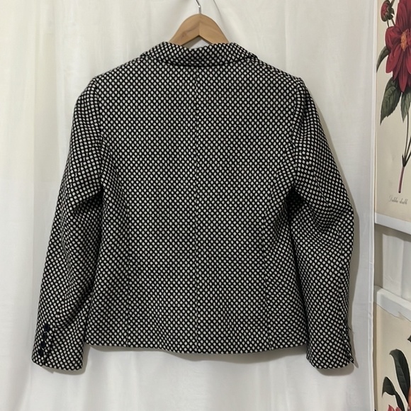 Jones New York Black with White Dot Blazer - Picture 3 of 3
